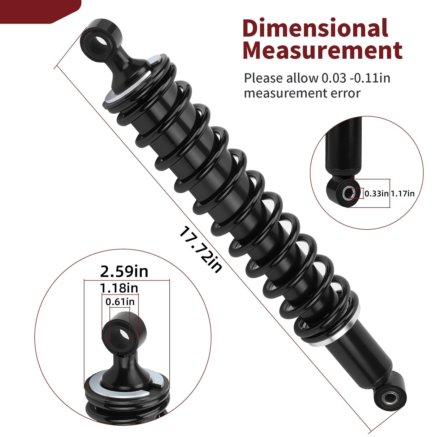 Front Shock Absorber for Honda Foreman 500 TRX500 (2005–2016)