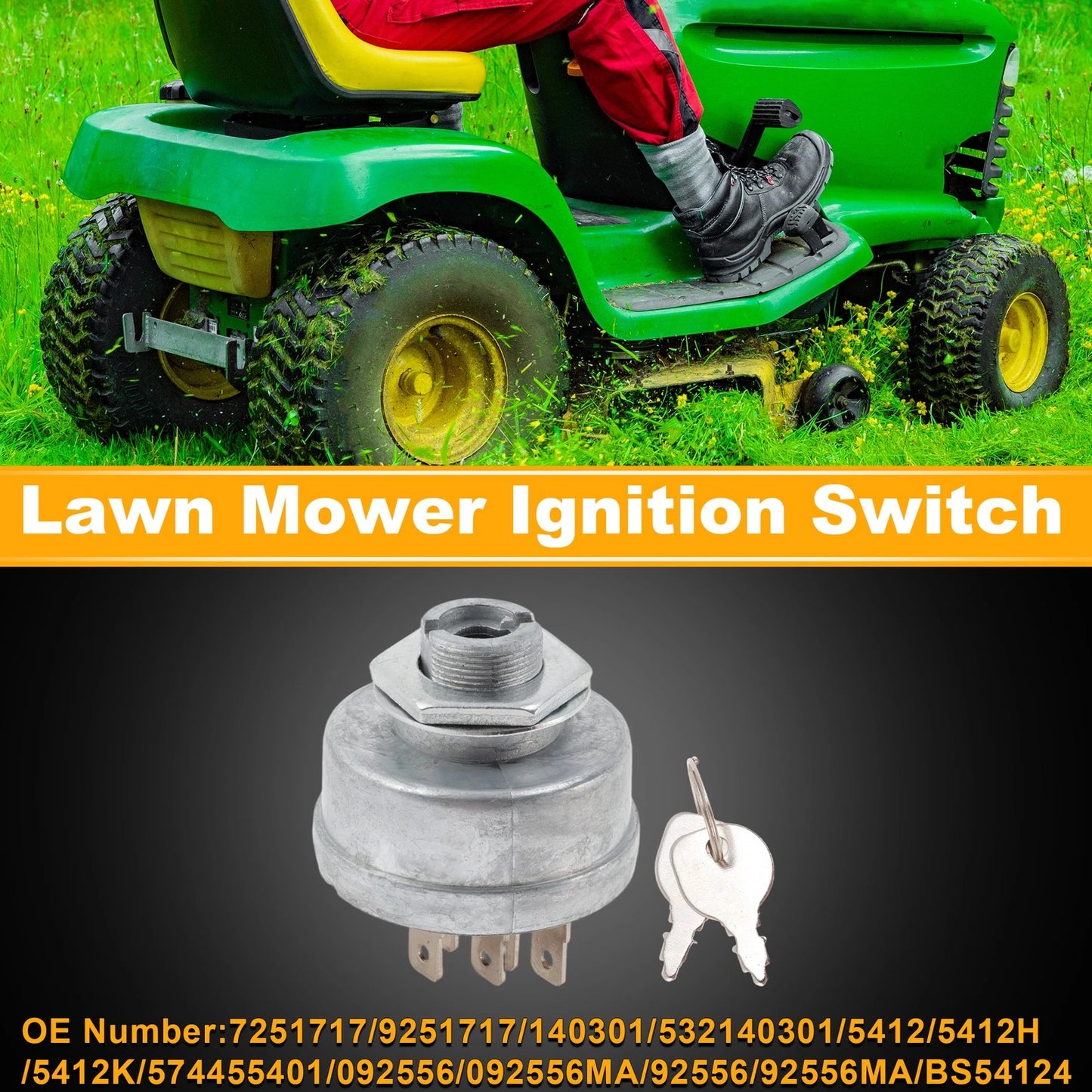 Ignition Switch 7251717 for Craftsman Husqvarna Murray
