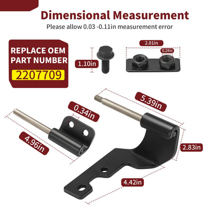 Half Door Hinge Hardware Kit for Polaris Ranger Crew XP 1000 (2018–2023)