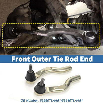 2 x Front Outer Tie Rod Ends for Honda CR-V (2017-2023)