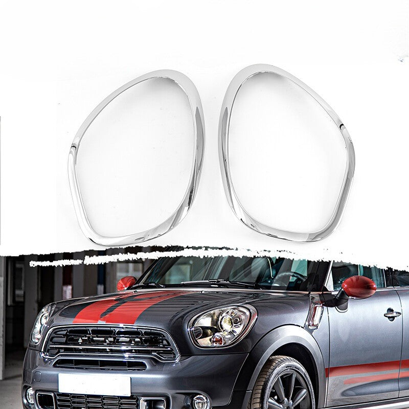2X Chrome Headlight Trim Ring Bezel Cover for MINI R60 Cooper Countryman (2011–2016)