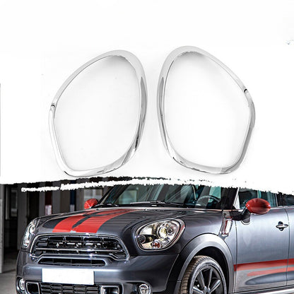 2X Chrome Headlight Trim Ring Bezel Cover for MINI R60 Cooper Countryman (2011–2016)
