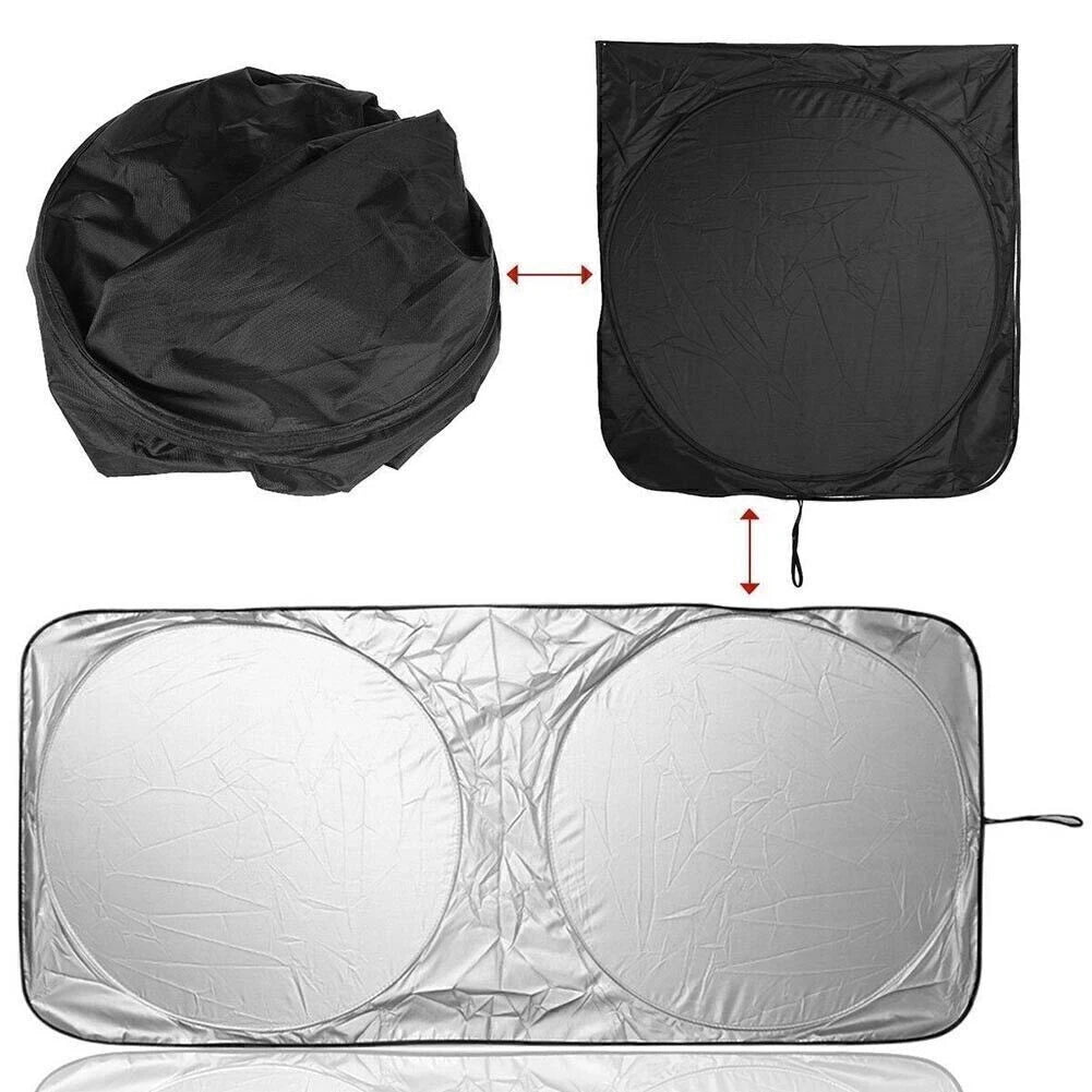 Universal Folding Windshield Sun Shade for Cars (Fits Most Models)