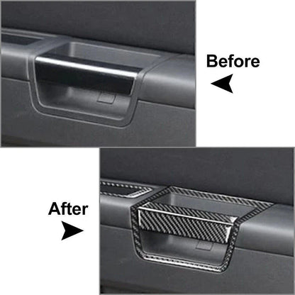 Carbon Fiber Interior Door Pusher Panel Cover for Dodge Challenger (2008-2014)