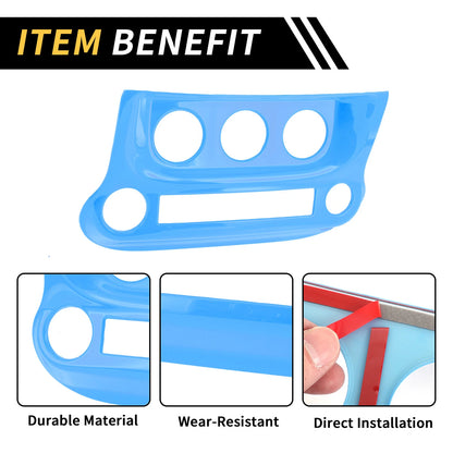 AC Switch Button Control Cover Trim for Jeep Wrangler JK JKU (2007–2018)