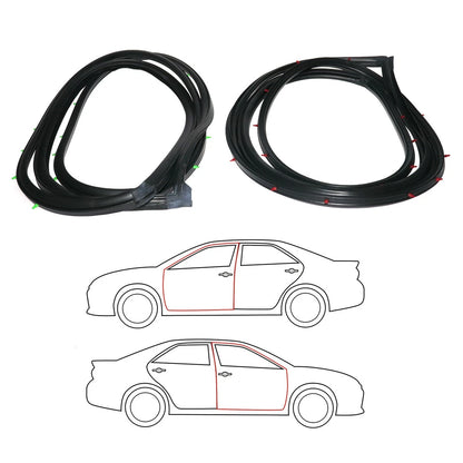 Set of 2 Front Door Weatherstrips for Suzuki Escudo (TD01W–TD61W)