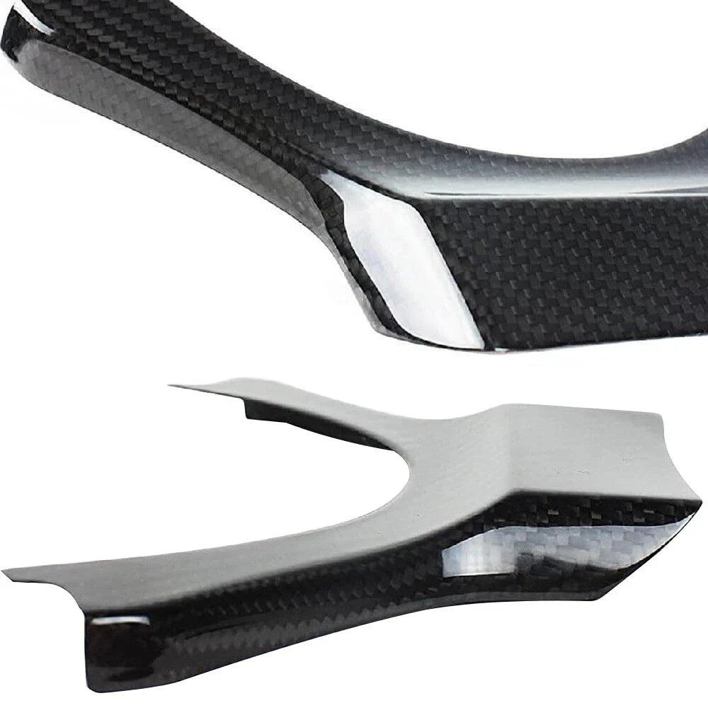 Carbon Fiber Steering Wheel Cover Trim for Lexus IS RC NX (2015-2024)