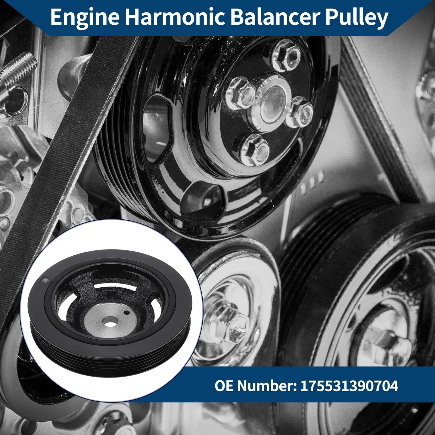 Harmonic Balancer Crank Pulley for Hyundai Santa (2010-2012)