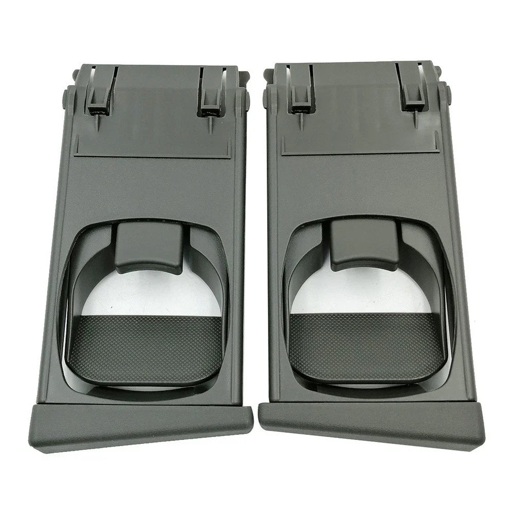 Black L&R Front Cup Holder Trim for Toyota Hilux Vigo Fortuner (2005-2014)