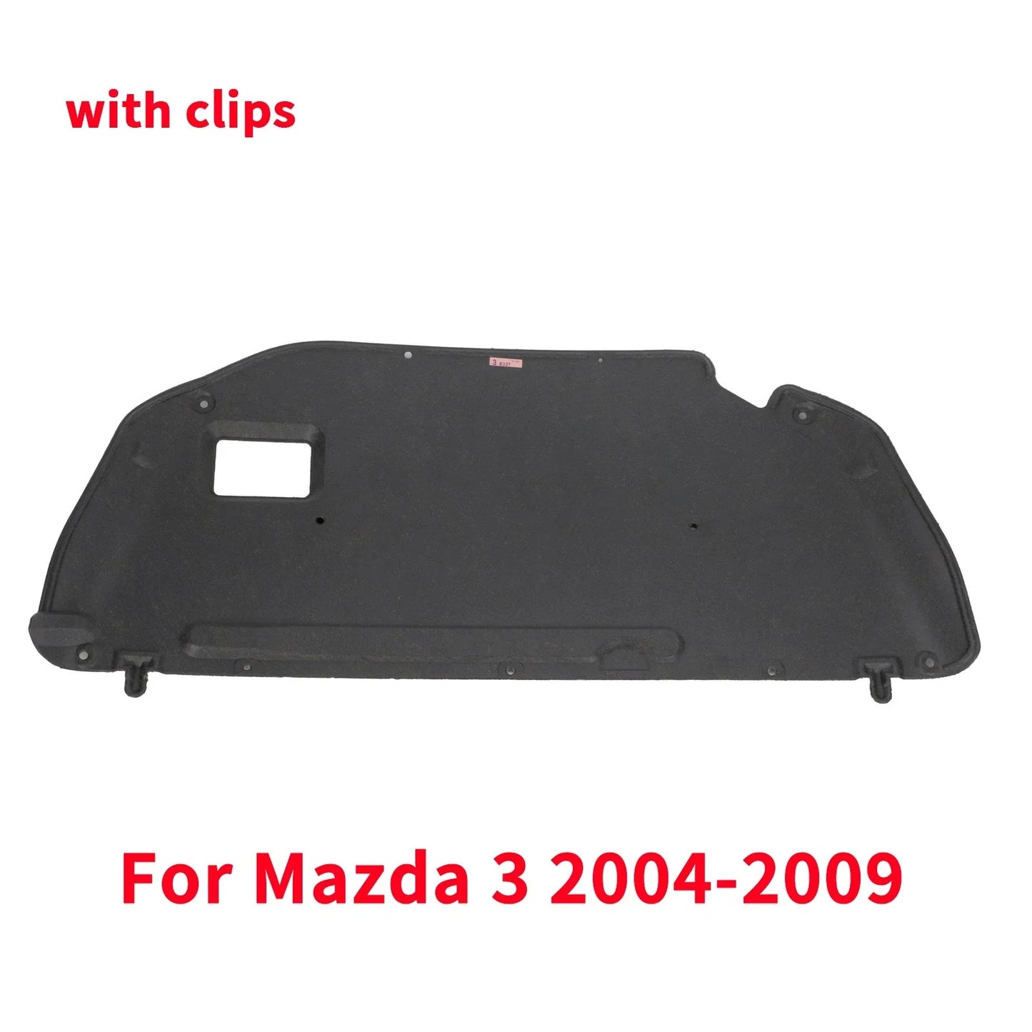 Hood Engine Sound Insulation Pad Heat Shield for Mazda 3 (2004–2009)