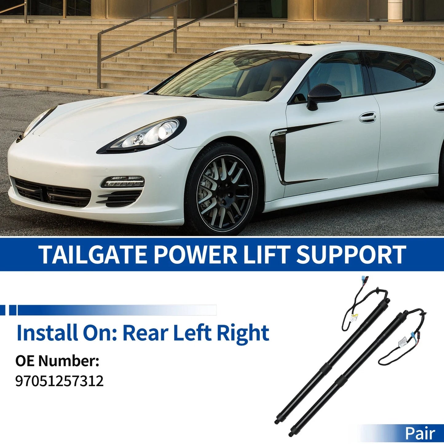 Rear LH RH Tailgate Power Lift Support for Porsche Panamera (2010-2016)