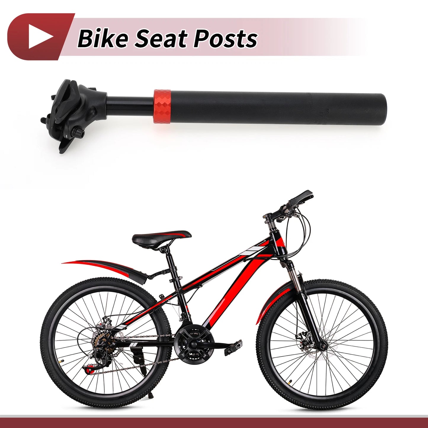 Bike Seat Post 31.6mm for Universal Fit (Suspension Shock Absorber)