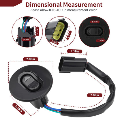 Trim Switch Round Bezel for Mercury 65 80hp (1965–1980)