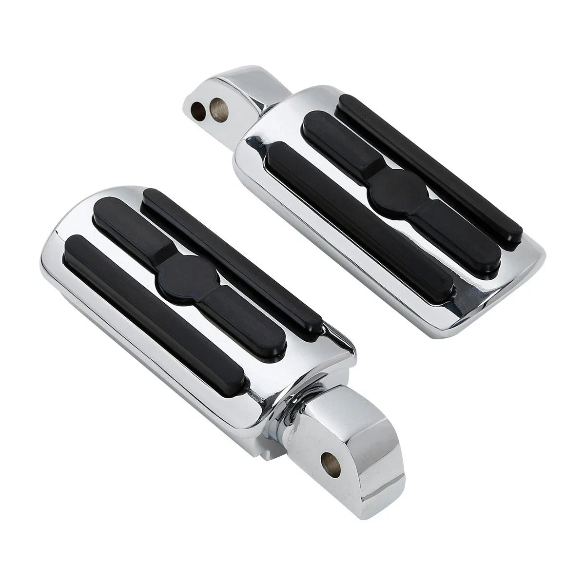 Chrome Rear Foot Pegs for Harley FXFB Fat Bob 2018-2025 ()
