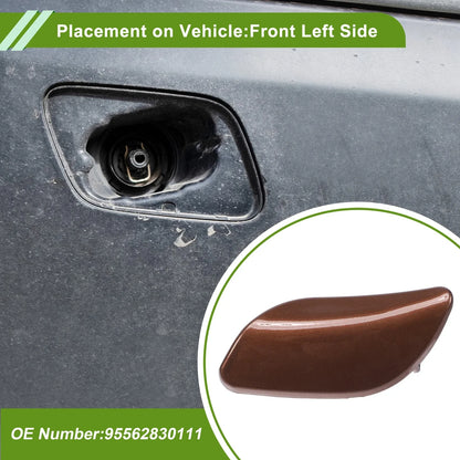 Washer Nozzle Cover for Porsche Cayenne 2008-2010 (2 x Brown Caps)