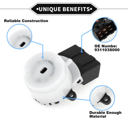 Ignition Starter Switch No.931103S000 for Hyundai Elantra, Kia Rio (2010–2016)