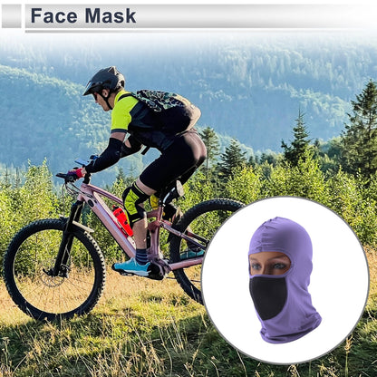 Mesh Face Mask for Universal Use (Breathable, Sun Protection, Light Purple)