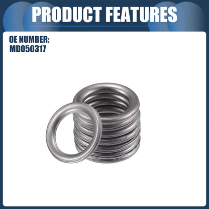 25pcs Oil Drain Plug Gaskets 14mm ID MD050317 for Mitsubishi Lancer (2005–2014)
