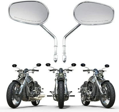 Chrome Rear View Side Mirror for Harley Davidson Fatboy (1990-2017)