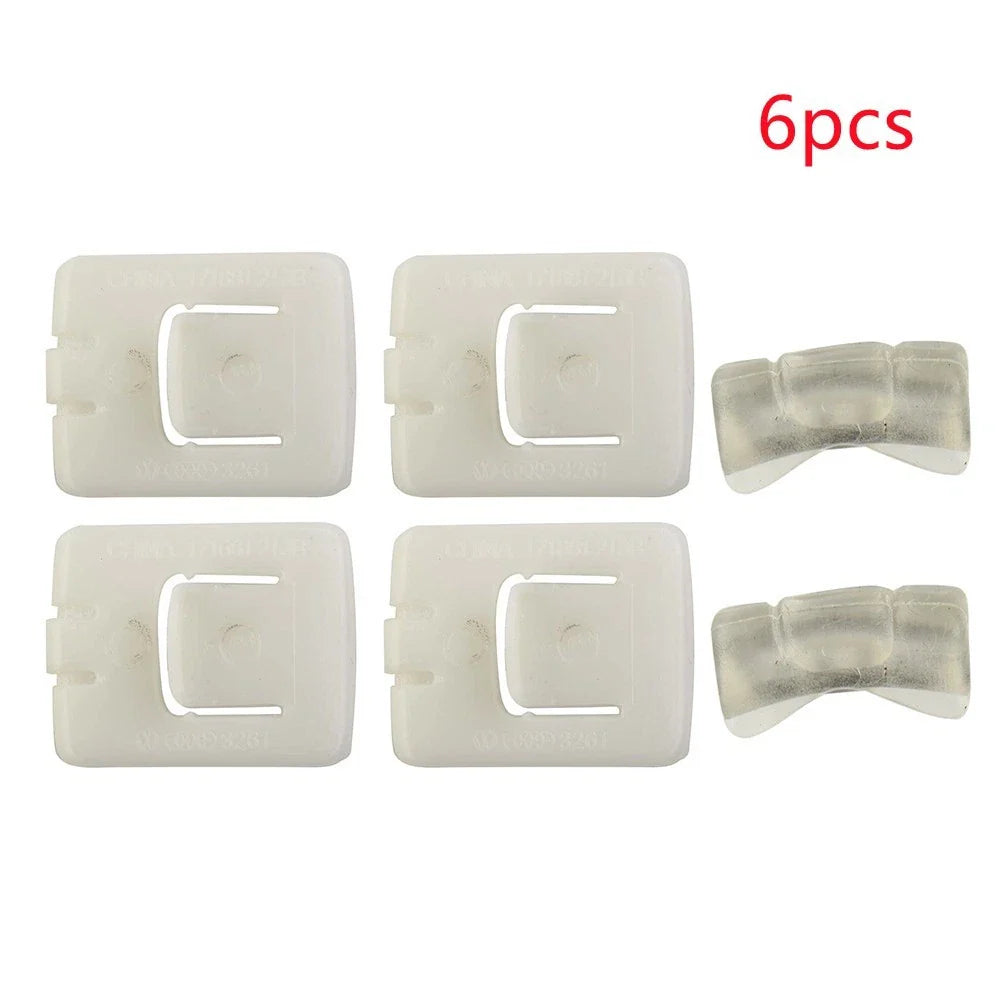 6 x Seat Rail Runner Slider Guide Clip Glide Piece for Replaces