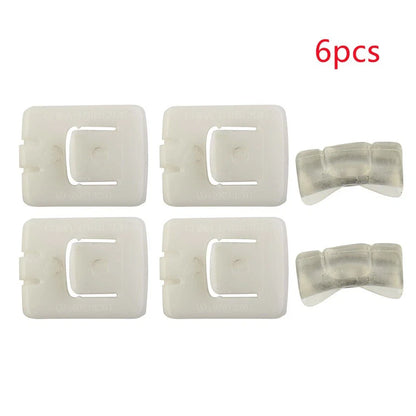 6 x Seat Rail Runner Slider Guide Clip Glide Piece for Replaces
