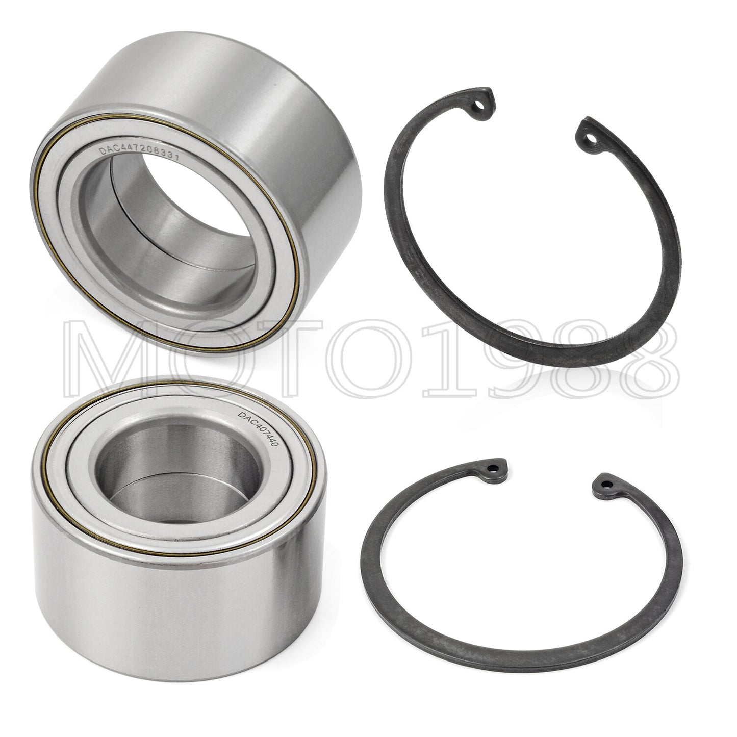 Set of 4 Heavy Duty Front & Rear Wheel Bearings for Polaris RZR 570 800 (2008–2022)