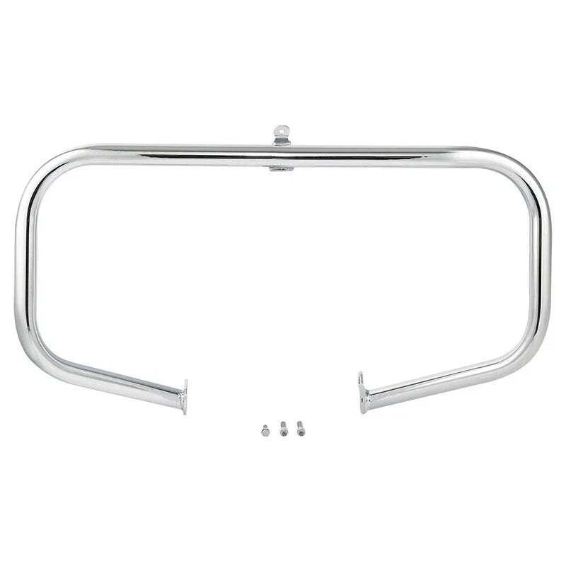 Chrome Highway Engine Guard Bar w/ Footpeg Pegs for Harley Road King (2009-24)