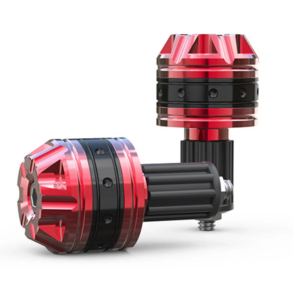 Red Aluminum Handlebar Grips for Motorcycle Scooter