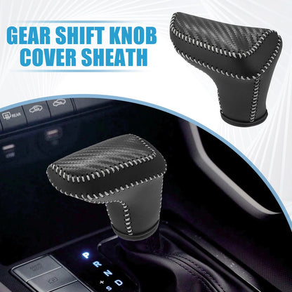 Automatic Gear Shift Knob Cover for Hyundai Elantra (2021–2023) Black Gray