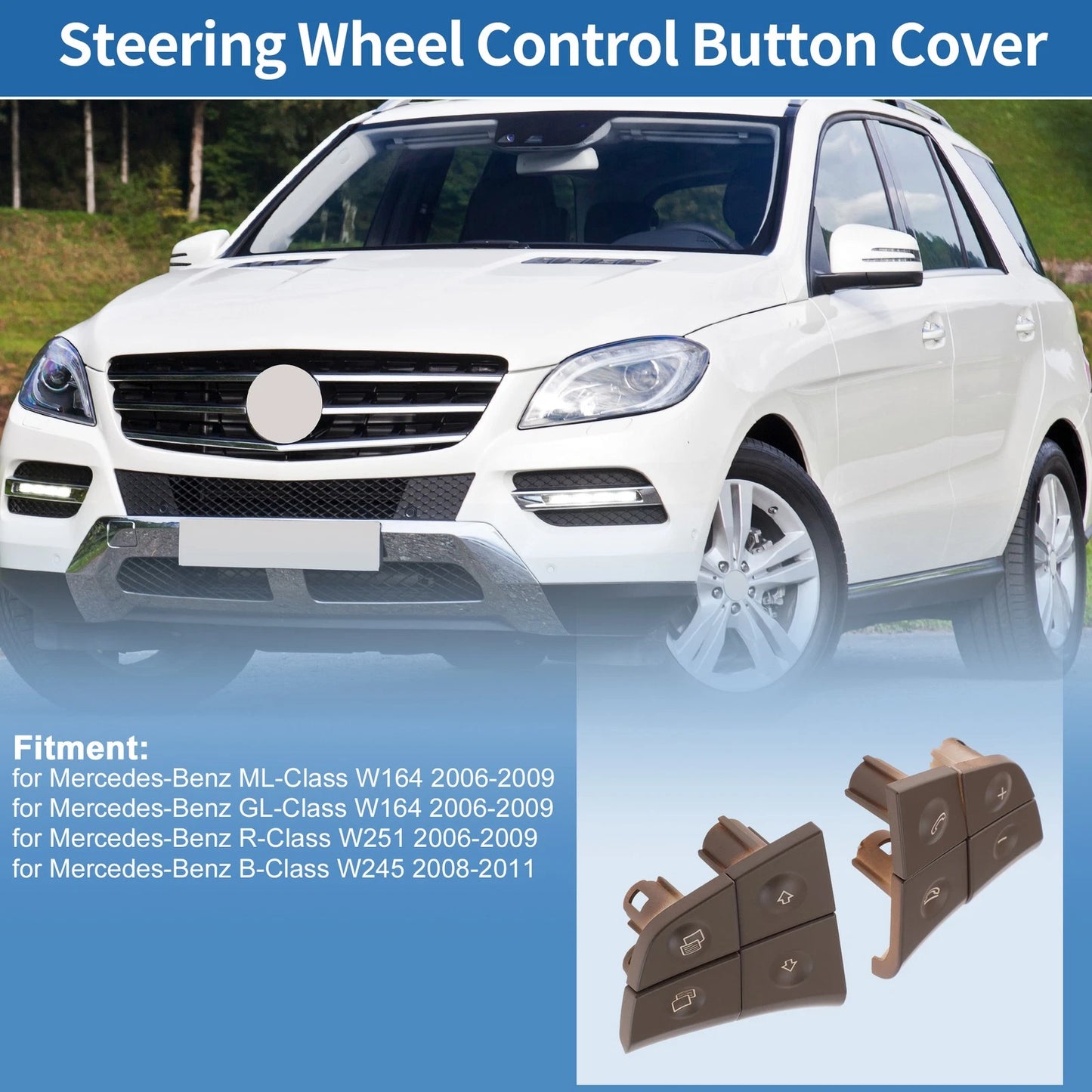 Steering Wheel Buttons for Mercedes-Benz ML-Class W164 (2006–2009) No. 1648207910