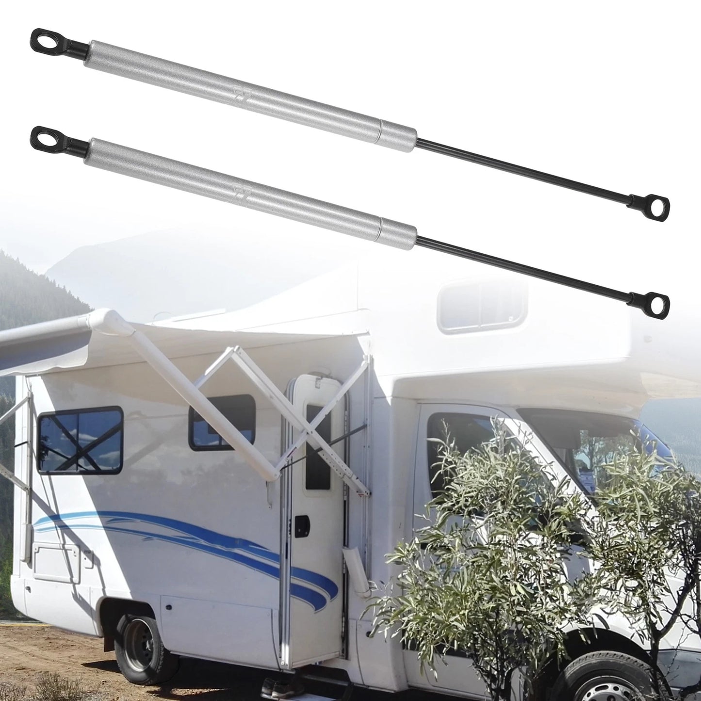 2 Pcs Lift Supports Struts Shocks Gas Spring for RV (15 Inch, 60 lb)