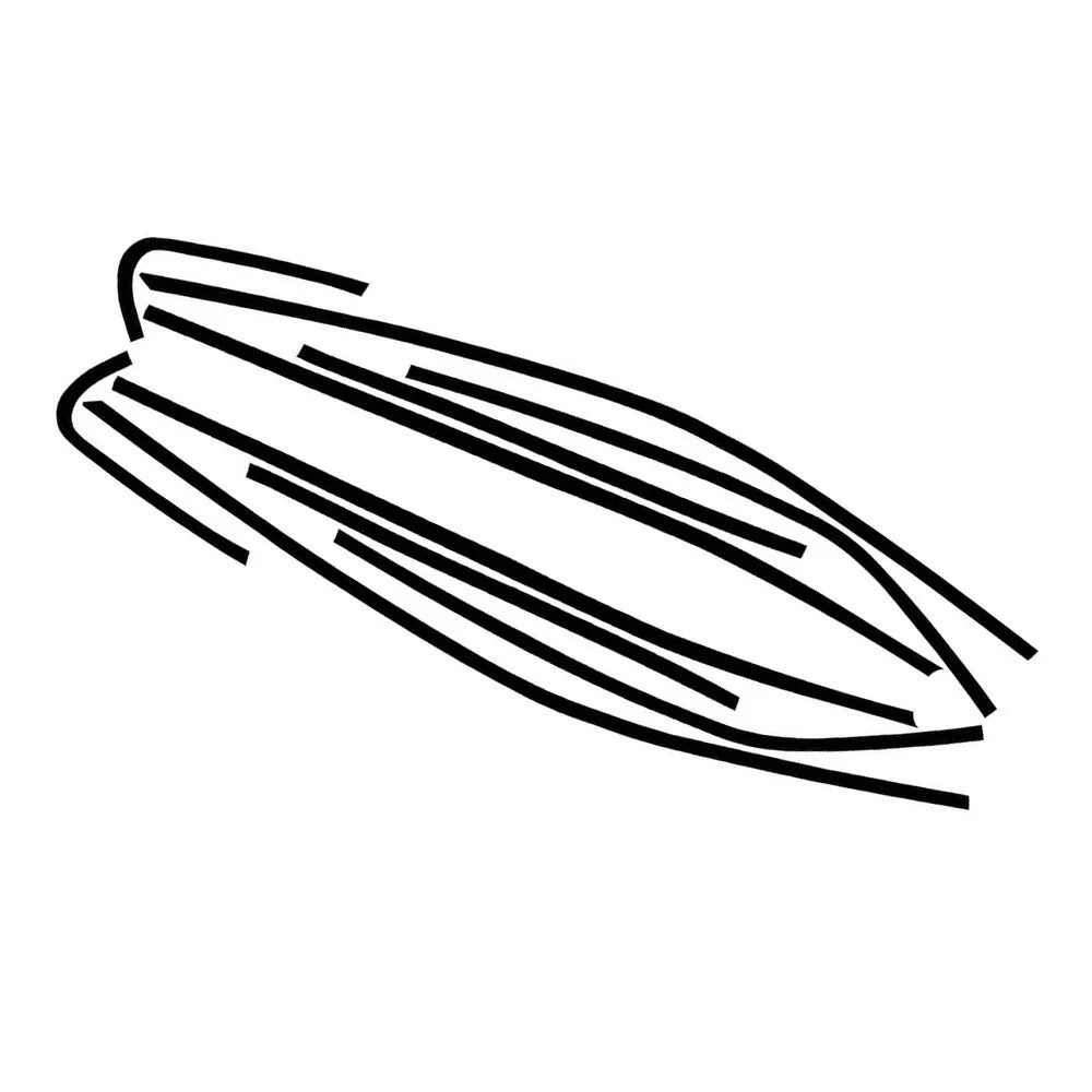 Chrome Delete Blackout Overlay Window Trim for 2018-2023 Camry