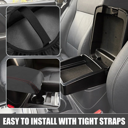 Dodge Durango Center Console Armrest Cover 2011-2021 Black with Red Stitches