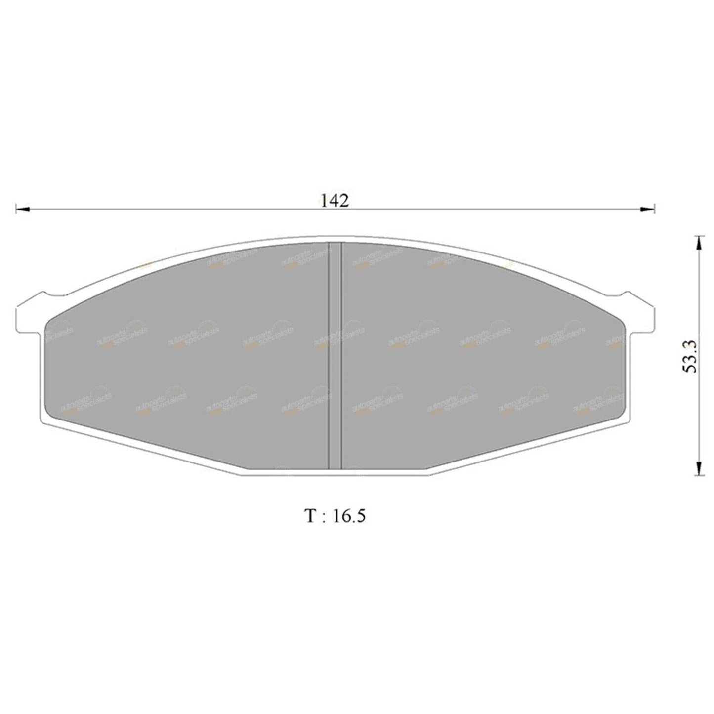 Front Disc Brake Pad Set for Ford Maverick (1988 - 1994)