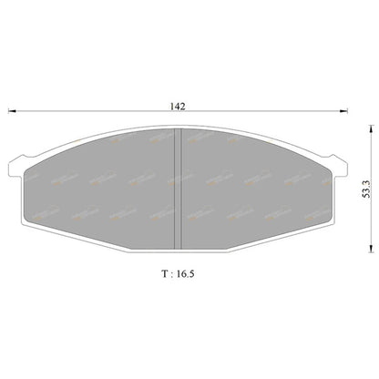 Front Disc Brake Pad Set for Ford Maverick (1988 - 1994)