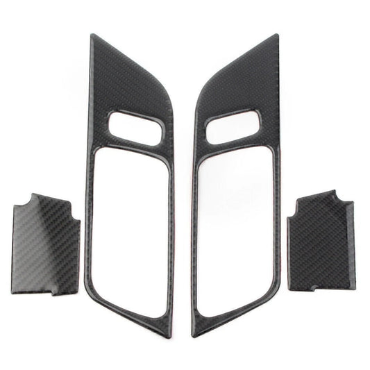 Carbon Fiber Interior Door Handle Frame Trim for Ford Mustang (2015–2019)