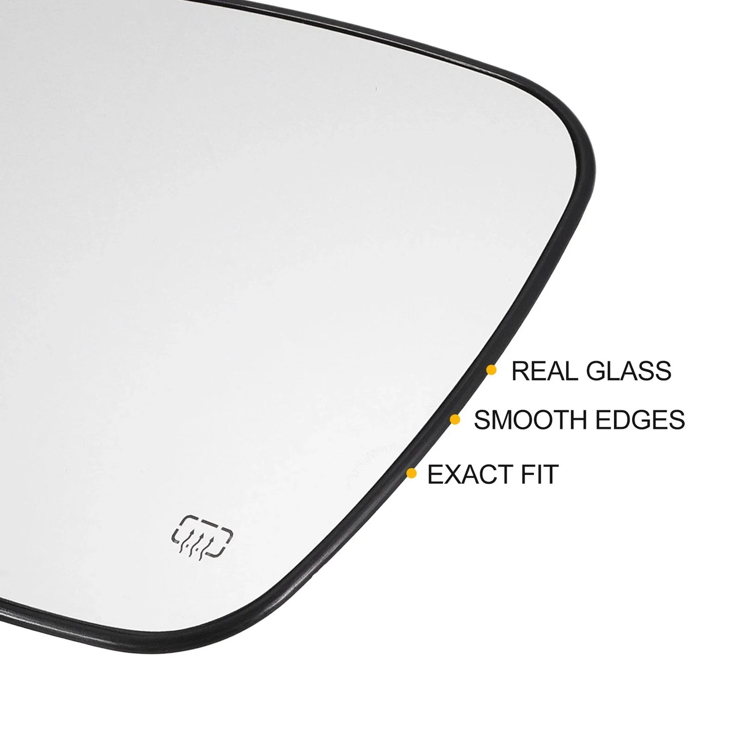 Left Right White Mirror Glass Pair w/ Back Heated for CHRYSLER DODGE