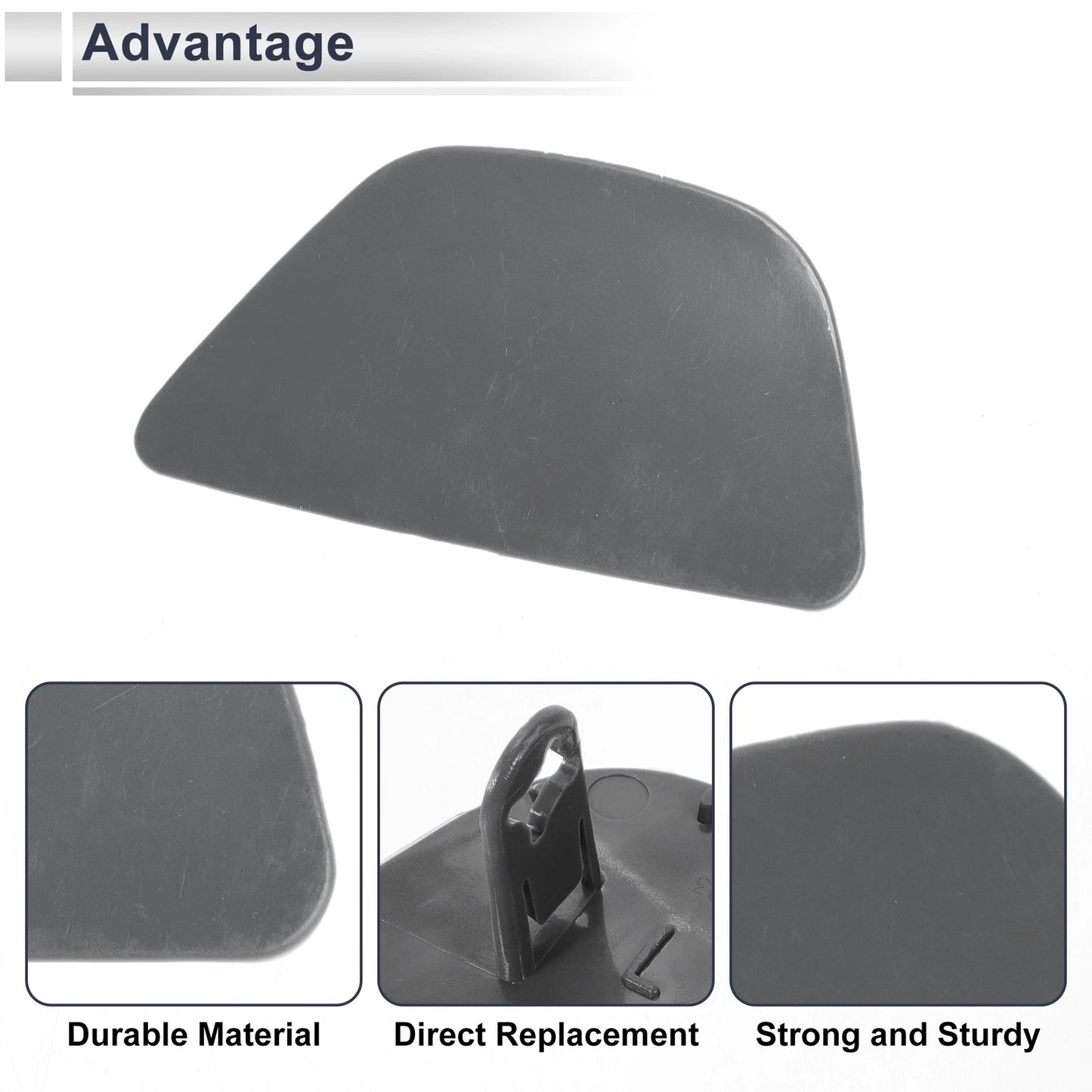 Bumper Headlight Washer Nozzle Cover Cap for BMW 535i (2011–2016)