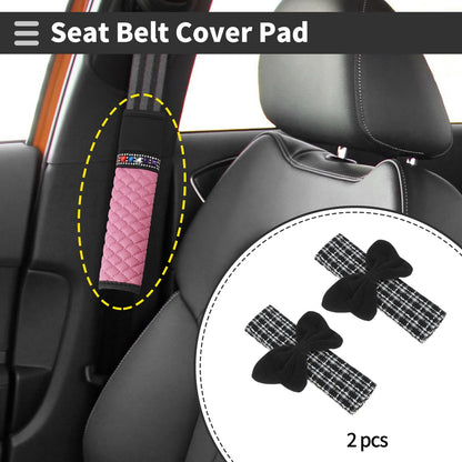 Set of 2 Seat Belt Cover Pads for Universal Fit (23cm)