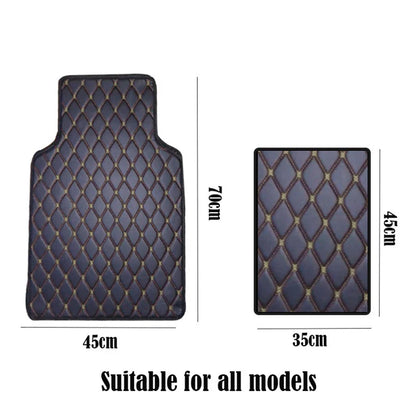 4 Pcs PU Leather Car Floor Mats