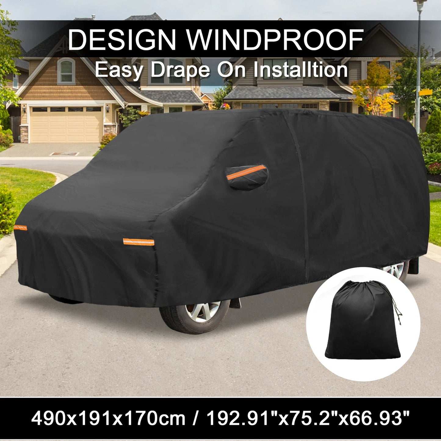 Waterproof Aluminum Film Car Cover for Ford Transit Connect (2010–2023)