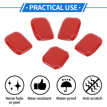 5 Pcs Door Bowl Cover Trim for Jeep Wrangler JL (2018–2022) ABS Red