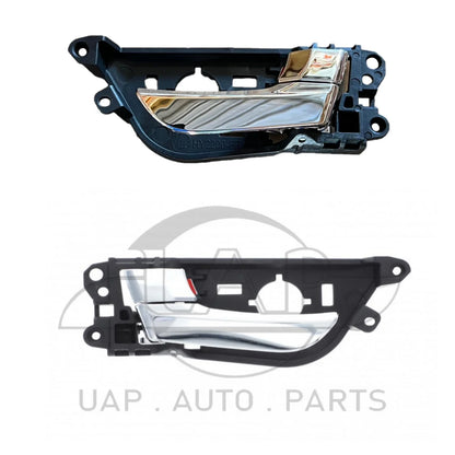 Door Handle Inner 2 x Chrome Front Left+Right for Hyundai Veloster (2011–2018)