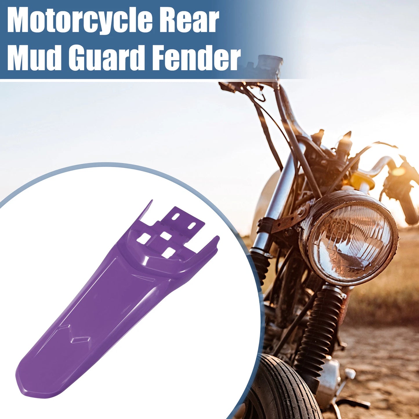 Rear Tail Mud Guard Fender for Sur Ron Light X S (2019–2023) - Purple