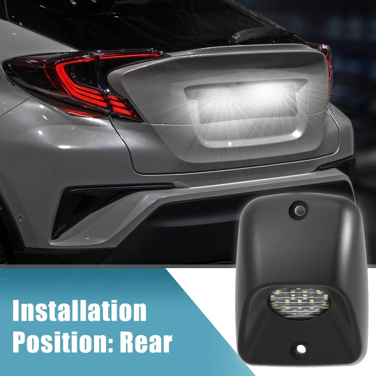 2X License Plate Light Lamp for Toyota Tacoma (1995–2004) White LED
