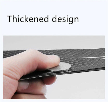4Pcs Carbon Fiber Car Door Step Sill Scuff Protector Cover for Universal Models