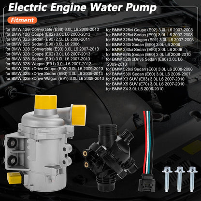 Electric Engine Water Pump for BMW 128i Convertible (2008–2013) No. 11517546994