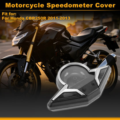 Speedometer Gauge Cover for Honda CBR250R (2011–2013) Black Plastic