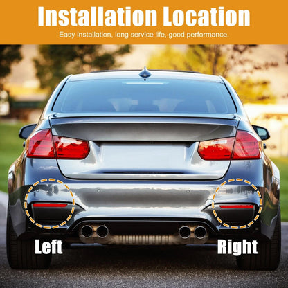 Pair Rear Bumper Reflector Strip Cover Left Right Side for BMW