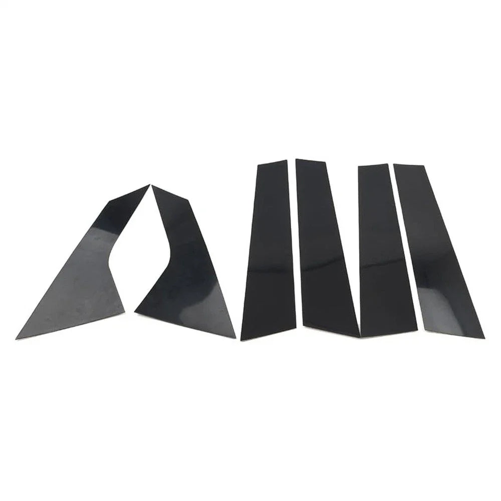 6 x Glossy Black Door Window Trim for 2021-2023 Hyundai Elantra